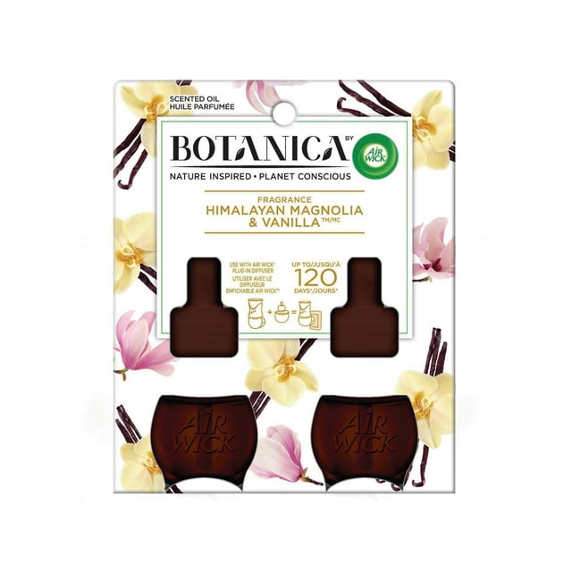 Botanica by Air Wick, Scented Oil, Fragrance Himalayan Magnolia & Vanilla, 2 Refills