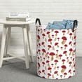 thumbnail image 7 of KLL Red Mushroom Waterproof Foldable Laundry Hamper Bucket with Handles for Storage Bin,Kids Room,Home Organizer (Medium ), 7 of 7