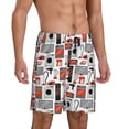 thumbnail image 2 of Fotbe Modern Life Pantalones Cortos de Pijama para Hombre, Ropa de Dormir, Pantalones de Pijama Cortos para Hombre-Small, 2 of 6