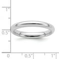 thumbnail image 2 of Sterling Silver Rhodium-plated 3mm Comfort Fit Band - Size 10, 2 of 2