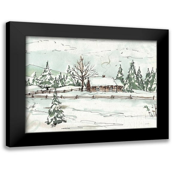 Tavoletti, Anne 14x12 Black Modern Framed Museum Art Print Titled - WInter Wonderland X