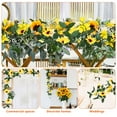 thumbnail image 6 of PAMINGONO 5Pcs Sunflower Garland Yellow Plastic for Home and Wedding Decorations, 6 of 8