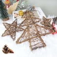 thumbnail image 3 of Adorno de estrella de ratán seco para mesa de Navidad, colgantes de árbol de Navidad, guirnalda de corona DIY, regalos de Año Nuevo, 1 unidad, 3 of 4