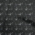 thumbnail image 1 of oneOone Cotton Silk Black Fabric Floral Sewing Material Print Fabric By The Yard 42 Inch Wide, 1 of 4