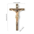 thumbnail image 3 of Elegant Catholic Crucifix Wall Inspirational Figure Sculpture for Devout Home Décor Chapel Altar Sacred Statue, 3 of 8
