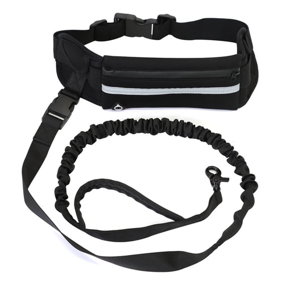 GASTROPOD 2026 New Adjustable Hands Free Dog Leash, 120-200Cm, Nylon, Ideal for Medium to Large Dogs, Black for Walking, Jogging, Hiking, Training, Outdoor Activities