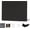 Black, variant on Glass Gaming Mouse Pad, Hard Mousepad for Gaming, 13.7” x 9.8” Ultra-Smooth Micro-Etched Surface Mousepad, Improved Precision & Speed, Anti-Slip Base, Silver