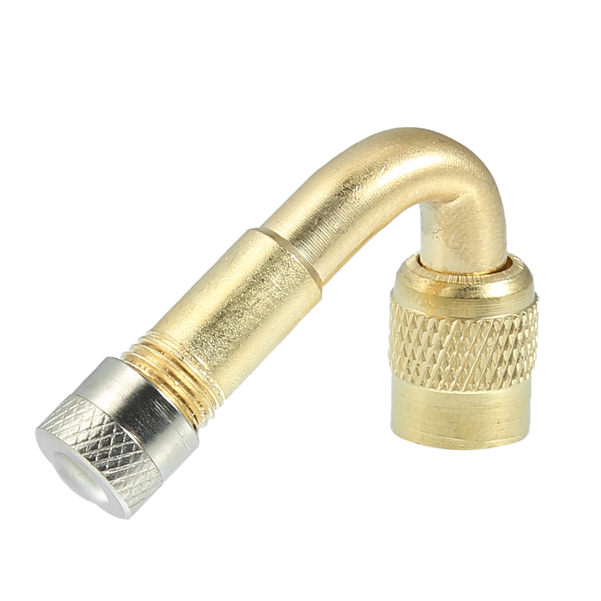 12pcs 45 Degree Universal Wheel Valves Copper Car Truck Motorcycle Tubeless Tyre Valve Stem Cap Gold Tone