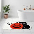 thumbnail image 3 of Evergrace Halloween Cat Bath Rug White 17"x24", 3 of 5