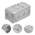thumbnail image 2 of Silver Galvanized Iron Electrical Box for Protection Compatible with American Standards, 2 of 8