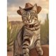 thumbnail image 1 of 5D DIY Con Taladro Del Gato A Rayas 30x40cm, 1 of 9