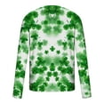 thumbnail image 5 of hotojiny Mens St Patrick's Day Shirts Casual Long Sleeve T-Shirt Big and Tall Green Print Crew Neck Tops Spring Clothes for Party, 5 of 5