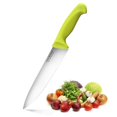 thumbnail image 2 of Cook N Home 8-Inch Multipurpose Stainless Steel Chef's Knife, Green, 2 of 4