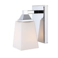 thumbnail image 3 of Woodbridge Lighting Berkley 1 Light Steel/Glass Bath/Wall Light in Satin Nickel, 3 of 4