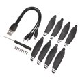 thumbnail image 1 of Hélices De Cuadricóptero RC, Hélices Para Drones De Poco Ruido, 8 Piezas, Fáciles De Instalar, Precisas Para E58, 1 of 7