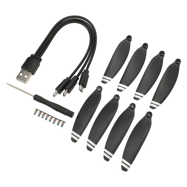 Hélices De Cuadricóptero RC, Hélices Para Drones De Poco Ruido, 8 Piezas, Fáciles De Instalar, Precisas Para E58