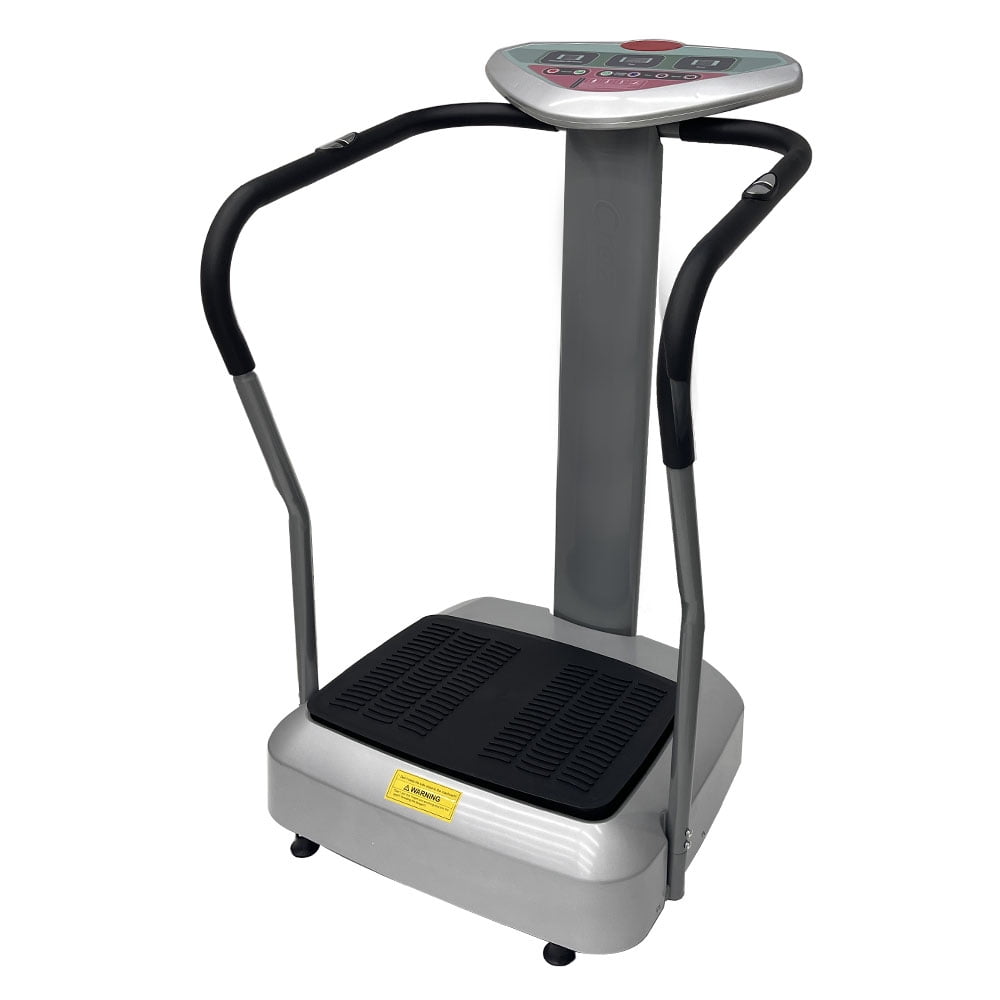 Vibration Plate Exercise Machine Whole Body Workout Platform with Handles 110V Max 330lbs Capacity