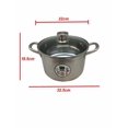 thumbnail image 1 of Sunwealth 5-ply bottom 5.9 quart heavy duty stainless steel soup pot with glass lid., 1 of 2