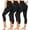 1-3 Pack Capri Black,black,black, variant on 3 Pack Capri Leggings for Women - High Waisted Tummy Control Black Workout Yoga Pants