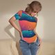 thumbnail image 3 of Balery Lighthouse and Whale Body de cuello redondo de manga corta para mujer Tops de manga corta Tops básicos-Small, 3 of 7
