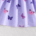 thumbnail image 4 of WUANDIXFA Toddler Girl Tulle Dress Summer Ruffle Sleeveless Baby Girl Fashion Casual Dresses 1-6Y (Purple, 4-5 Years), 4 of 8