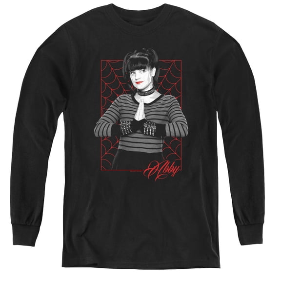 Ncis Abby Webs Youth Long Sleeve T-Shirt Black