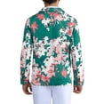 thumbnail image 3 of INSPIRE CHIC Floral Sport Coats for Men's Slim Fit Party Prom Flower Printed Blazers S Green, 3 of 6