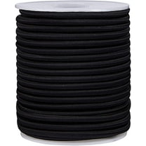 Elastic Cord Black 4mm about 20m/roll