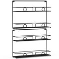 thumbnail image 7 of Spice Rack Organizer for Cabinet, Kitchen Counter-top or Wall Mount Seasoning Rack, Black(2 Pack), 7 of 7