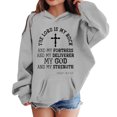 thumbnail image 4 of Toddler Hoodies Sweatshirts for Girls Letter Print Long Sleeve Hooded Soft Fleece Pullover For Fall Winter Casual Trendy Cute Sweatshirt With Pocket Size 4-5T, 4 of 4