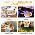 thumbnail image 7 of 360° Rotating Cat Desk Hammock – Space-Saving Cat Perch with Clamp Mount, 2 Washable Pads, Supports up to 45 lbs, 7 of 7