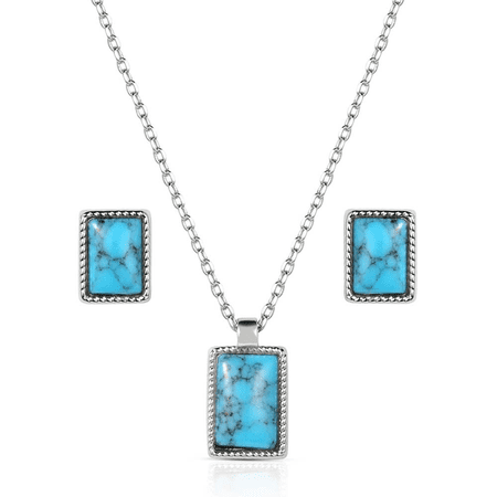 Montana Silversmiths Rio River Blue Set - Accessories Jewelry Set - Js6312
