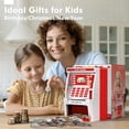thumbnail image 2 of Cajero automático BAODLON Piggy Bank para niños con tarjeta de débito rojo, 2 of 7