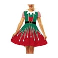 thumbnail image 2 of Kiapeise Christmas Dress for Women Print Holiday Dresses for Xmas Short Casual A-Line Christmas Dress, 2 of 7