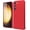Red, variant on KOMI for Samsung Galaxy S23 Phone Case Liquid Silicone,Fluorescent Bright Solid Color, Cute Thin Slim Soft Rubber TPU Plain Smooth Gel Matte Protective Cover for Women Girl Bumper, Fuchsia Red