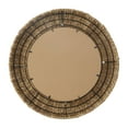 thumbnail image 6 of DecMode 37" x 37" Brown Wrapped Coiled Wall Mirror, 6 of 11