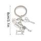 thumbnail image 3 of Llaveros para mujer, llavero de billetera, llavero de auto, llavero lindo, colgante de mochila, tijeras, máquina de coser, regla, plancha, vestido, ropa, llavero de diseñador. Llavero 1, 3 of 5