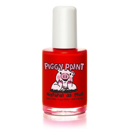 Piggy Paint 100% Non-toxic Girls Nail Polish - Safe, Chemical Free Low Odor for Kids, Sometimes (Best Bright Red Nail Polish)