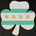 thumbnail image 3 of CafePress - Irish Chicago Flag Shamrock Long Sleeve Dark T Shi - Long Sleeve Dark T-Shirt, 3 of 4
