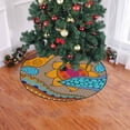 thumbnail image 2 of FMSHPON Tribal Florals Xmas Christmas Tree Skirt Stand Mat for Holiday Party Decoration Indoor Outdoor 36 inches, 2 of 3