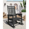 thumbnail image 1 of Gaderth Adirondack Rocking Chair,All Weather Plastic Adirondack Rocker,Outdoor Rocking Chair,Patio Chair Lawn Chair With High Back For Garden Backyard Balcony Porch,1PCS, 1 of 6