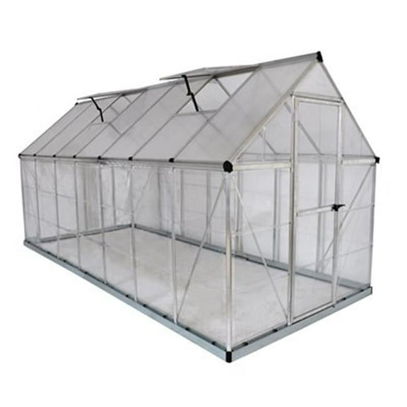 Hybrid Greenhouse - 6 x 14 ft. - Silver