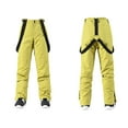 thumbnail image 4 of Valora Men's Suits Men And Women Ski Wear Winter Windproof Hooded Jacket And Pants Suitable For Casual Outdoor Ski Wear Yellow XL, 4 of 4