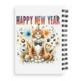 thumbnail image 2 of Happy New Year with Maine Coon Fireworks Holiday Xmas Winter 2025 Spiral Bound Journal Cat Lover Kitten Owner Gifts 5x7in Spiral Notebook - 00025, 2 of 5