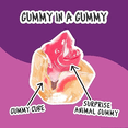 thumbnail image 2 of Juicy Drop Gummy Mystery Cube Wild Berry 3.5oz Peg Bag, 2 of 6