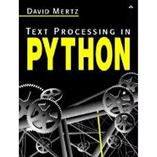 Pre-Owned Text Processing in Python (Paperback) 0321112547 9780321112545