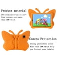thumbnail image 6 of ELEHOLD Cute Kids Case for iPad Pro 11 Inch (2022/2021/2020/2018) / iPad Air 5th/4th Gen (2022/2020) Kids Friendly EVA Butterfly Wings Kickstand Heavy Duty Rugged Shockproof Protective Case,Orange, 6 of 6