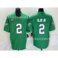 thumbnail image 1 of 2025 New Eagles Hurts #1 Green Rugby Jersey Brown #11 Embroidered Jersey, 1 of 2