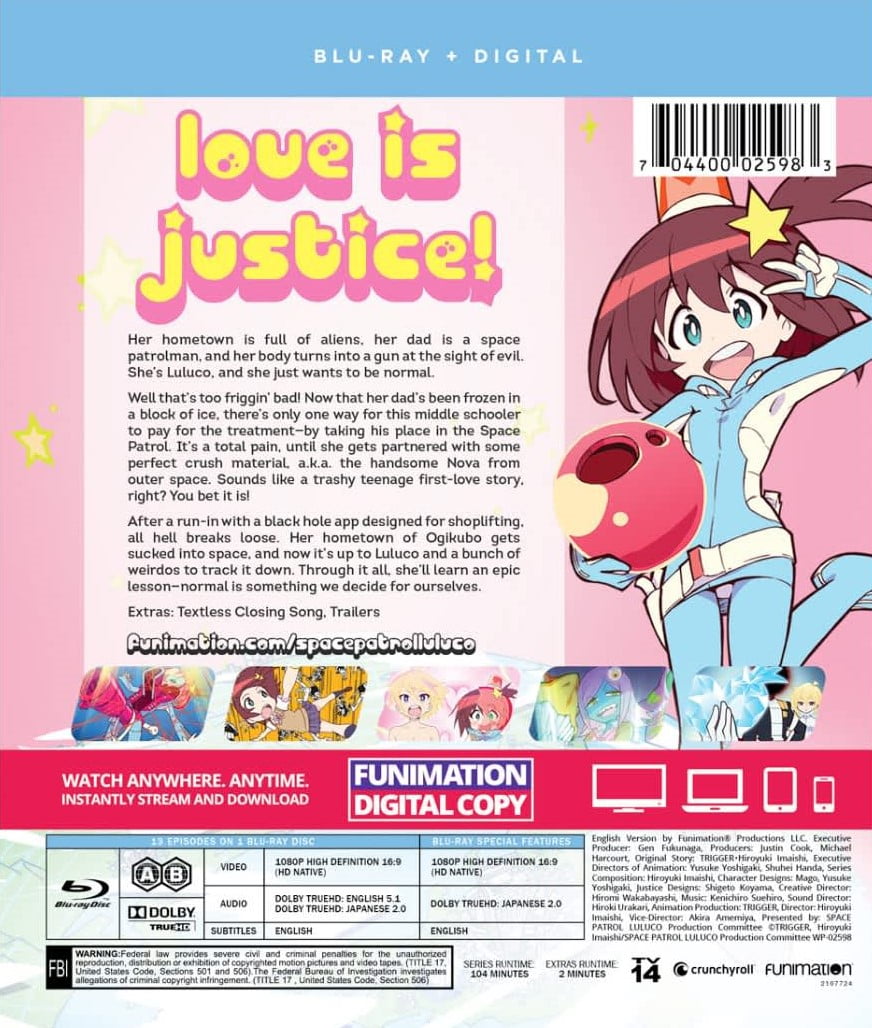 Amazon.com: Blu-ray Space Patrol Luluco 1st Limited ED