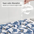thumbnail image 5 of Vsdgher Beautiful Butterflies Dish Drying Mat Super Absorbent Drying Mat Large Dish Drying Mats for Kitchen Counter Kitchen Drying Mat 24" x 18", 5 of 7